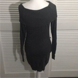 Women's Off-Shoulder Gray Sweater